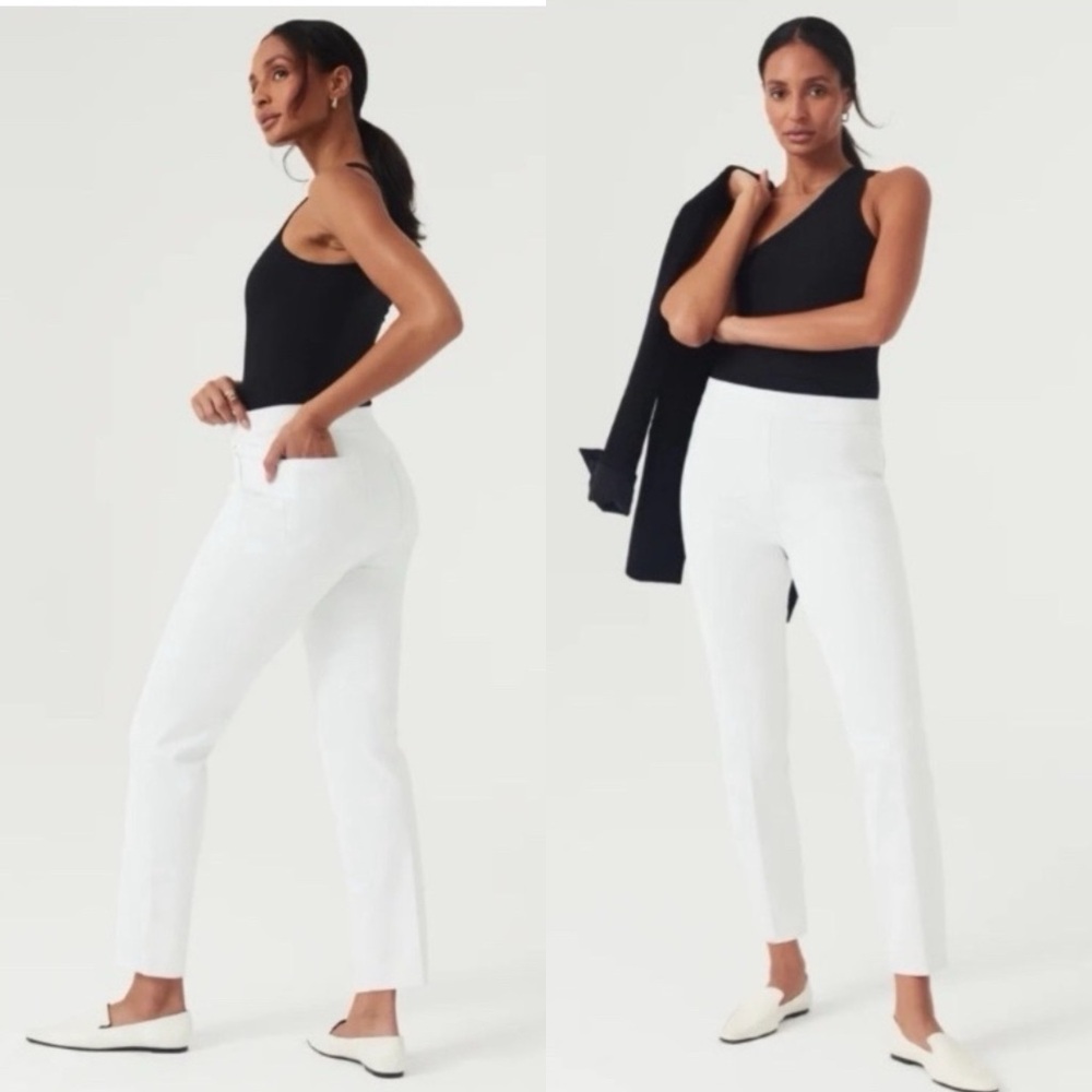 SPANX ‘THE PERFECT PANTS’ White Ankle Cropped Pants, size S. NWT ♥️